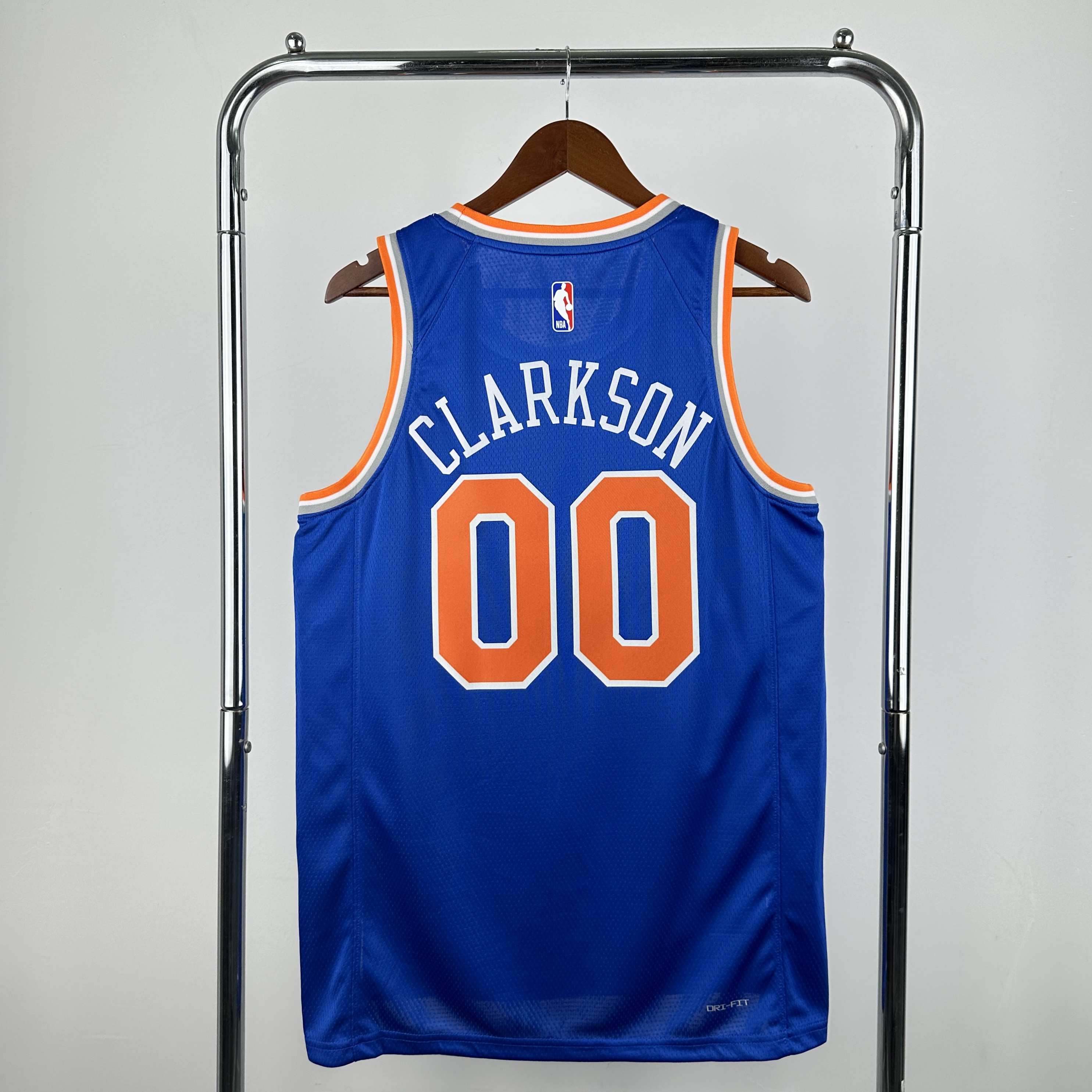 Men New York Knicks #00 Clarkson blue Nike 2025 NBA Jersey style 2->new york knicks->NBA Jersey